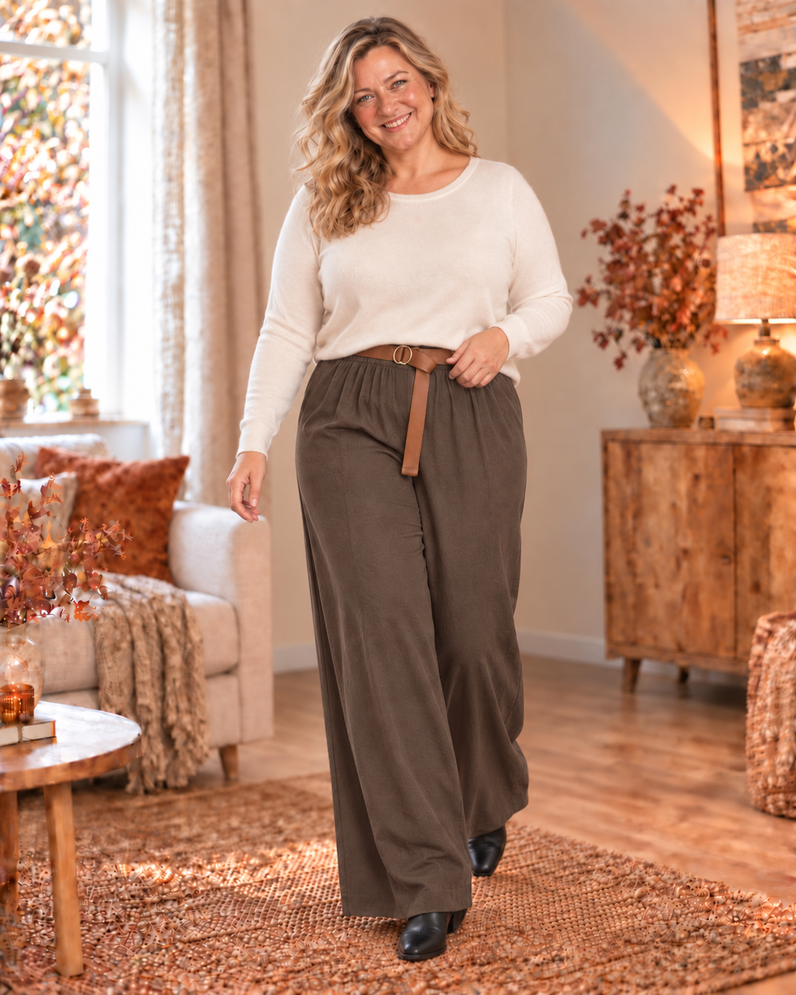 Broek met riem